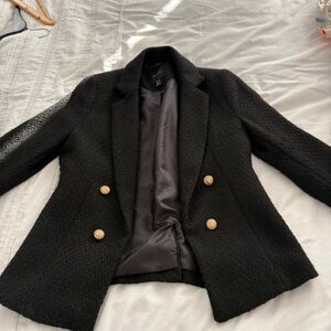 New Look Black Blazer with Gold Accents